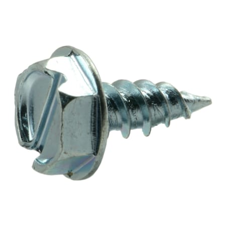 Buildright Sheet Metal Screw, #6 x 3/8 in, Zinc Plated Steel Flange Hex Head 527 PK 51735